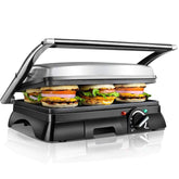Tosti apparaat - Tosti ijzer - Contactgrill - Grill apparaat - 2000W - RVS - Aigostar •